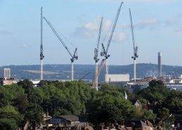 cranes developing the new Spurs stadium - Tottenham Hotspur