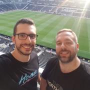 Luca the Spurs fan at the Tottenham Hotspur Stadium