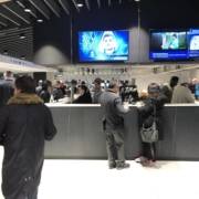 A hospitality bar in the east stand Travel Club Hospitality at the Tottenham Hotspur Stadium