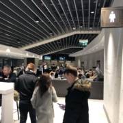 A bar in the east stand hospitality at the Tottenham Hotspur Stadium
