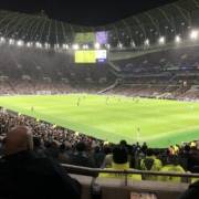 The view of the pitch from BLK236 in the Spurs Travel Club